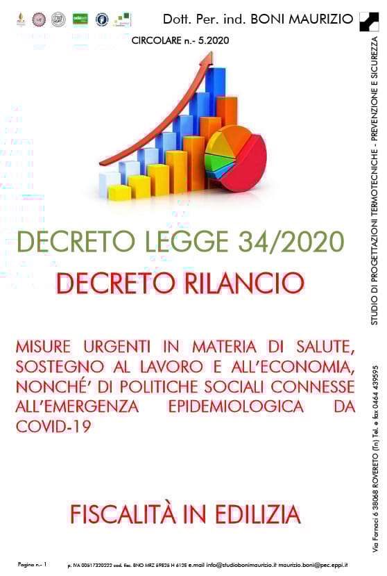 Decreto legge 34/2020 - Circolare 05.2020 - Studio Boni